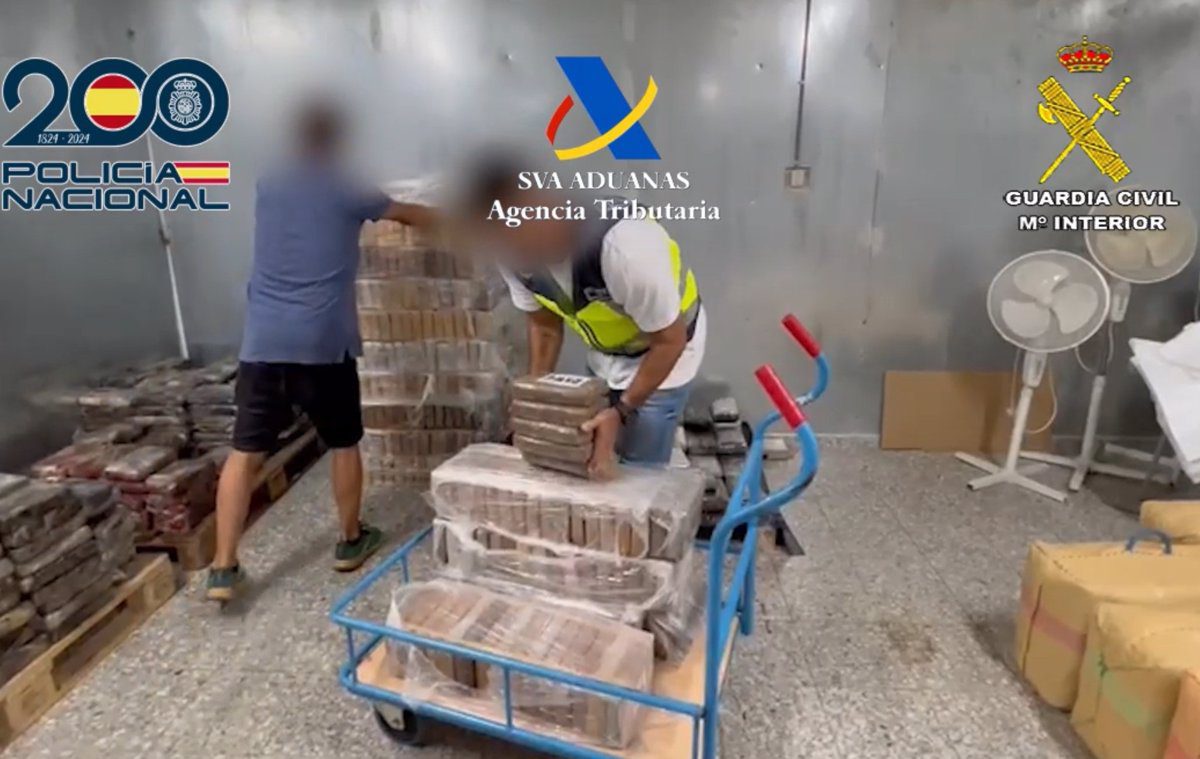 Incautados más de 400 kilos de cocaína tras caer una banda formada por estibadores y trabajadores del puerto de Málaga