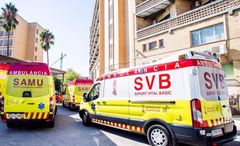 Herido un trabajador tras caer desde tres metros en un edificio en obras de Benidorm