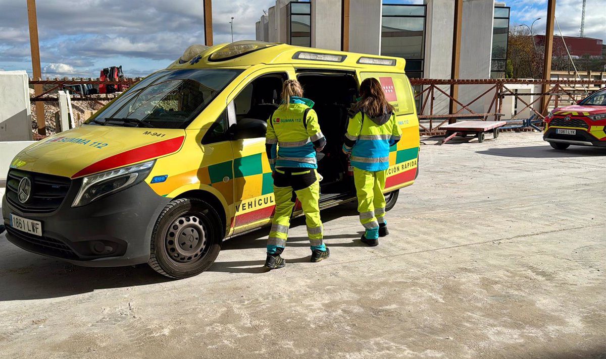 Muere un trabajador golpeado en la cabeza por una plancha de hormigón en San Martín de la Vega