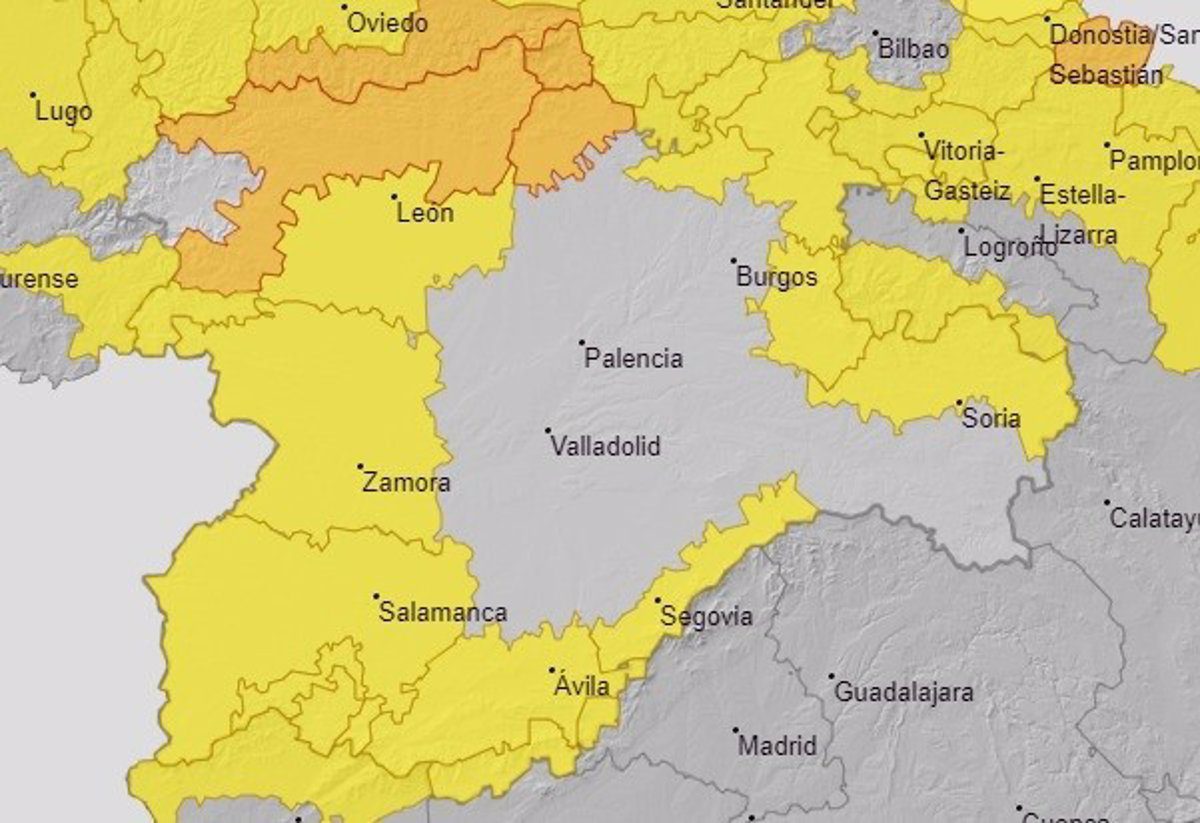 La borrasca Bert pondrá mañana en aviso naranja a León y Palencia por rachas de viento de hasta 100 km/h