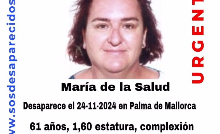 Buscan a una mujer de 61 años desaparecida en Palma desde el domingo