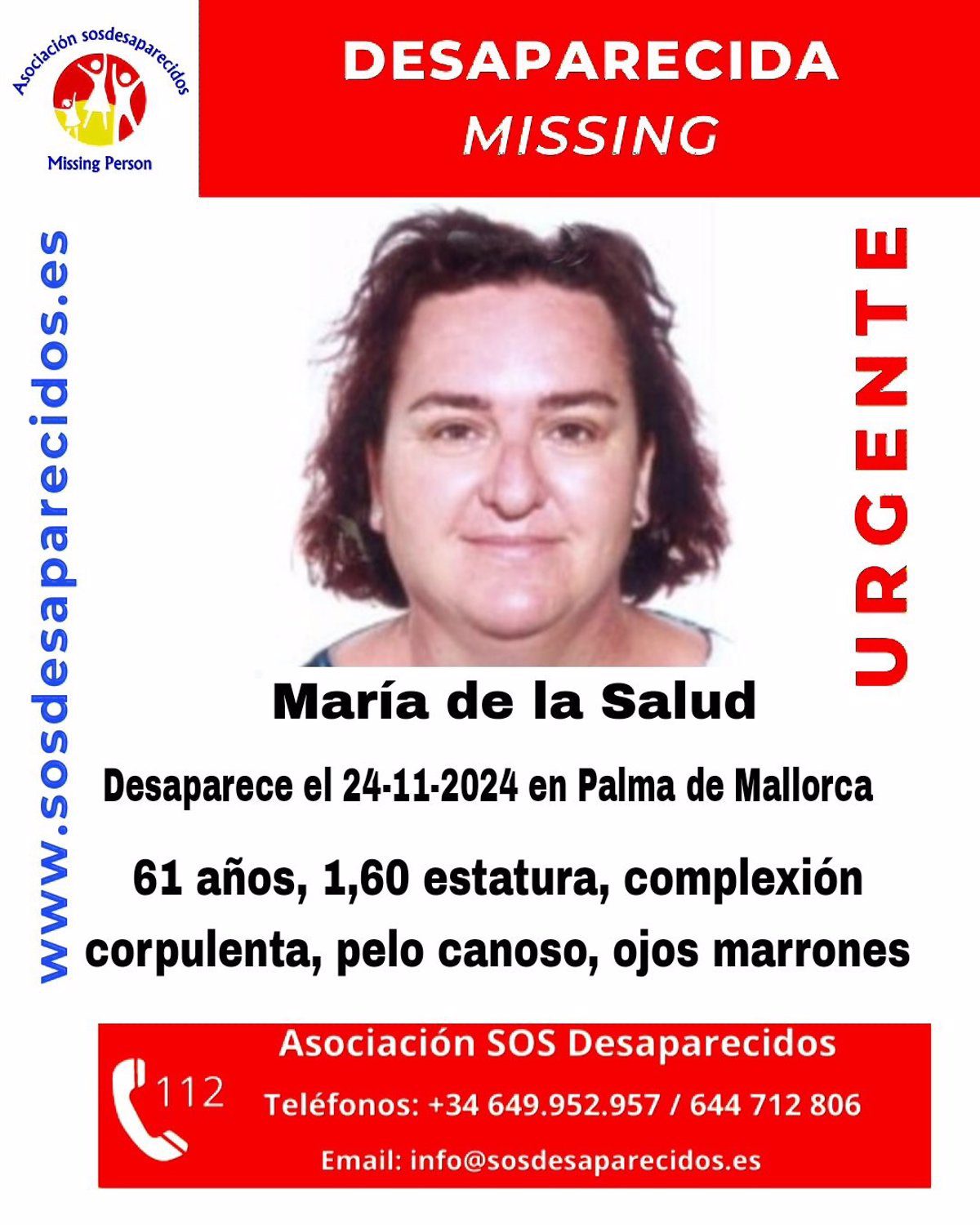 Buscan a una mujer de 61 años desaparecida en Palma desde el domingo