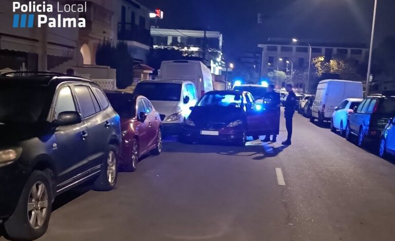 Detenida por causar un accidente de tráfico en Palma casi quintuplicando la tasa de alcohol