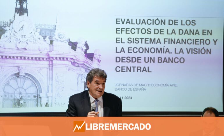 Escrivá limita los efectos de la DANA sobre la economía a dos décimas del PIB este trimestre