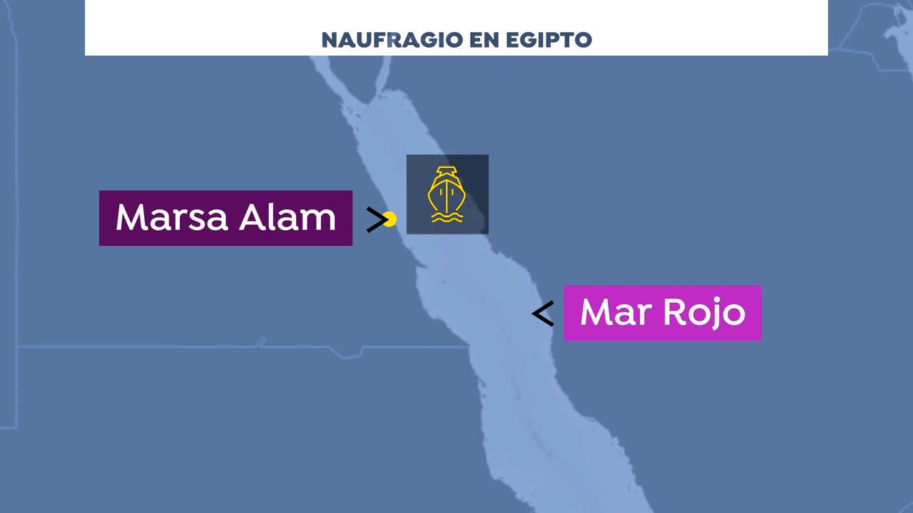 Al menos 17 desaparecidos tras el hundimiento de un barco turístico en el mar Rojo en el que iban 5 españoles