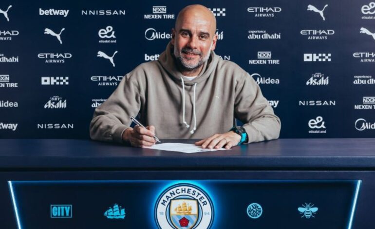 Pep Guardiola renueva con el Manchester City hasta 2026