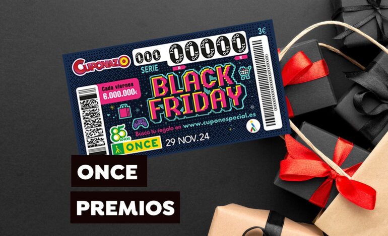 Premios del Sorteo del Cuponazo de la ONCE por el Black Friday 2024