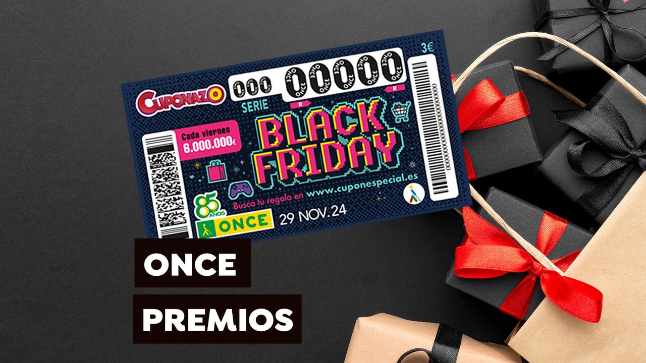 Premios del Sorteo del Cuponazo de la ONCE por el Black Friday 2024