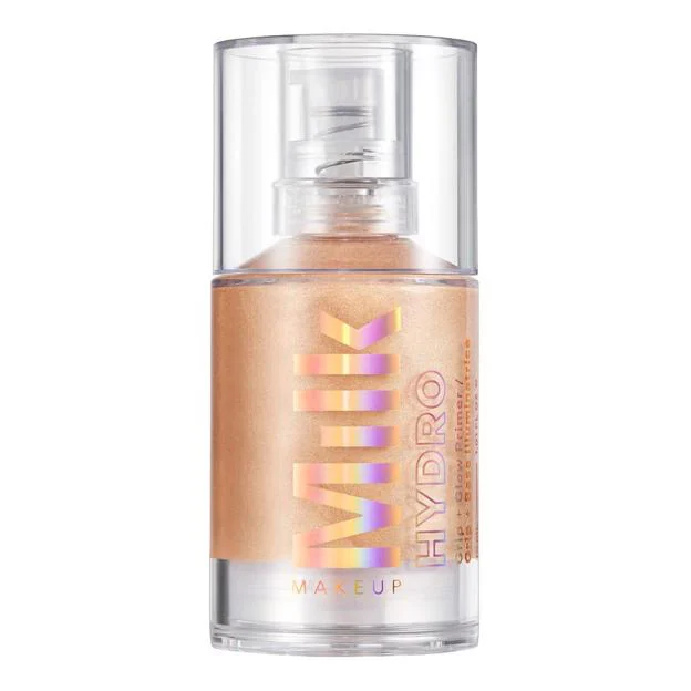 Maquillaje con leche Hydro Grip + Glow Primer. Precio: 36 euros