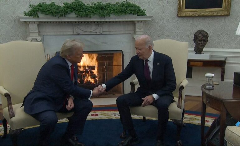 Donald Trump y Joe Biden se reúnen en la Casa Blanca y acuerdan tener una «transición ordenada»