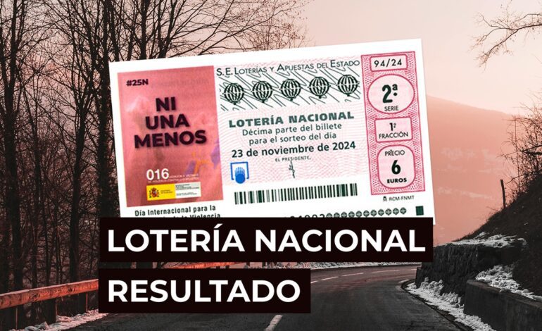 Sorteo Lotería Nacional: Comprobar décimo de hoy sábado 23 de noviembre, en directo