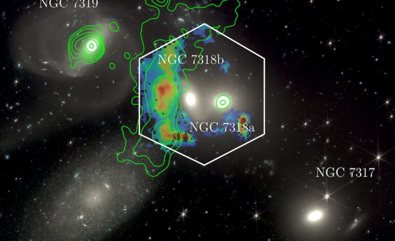 Un telescopio en la isla de La Palma capta un choque de galaxias a 3 millones de kilómetros por hora