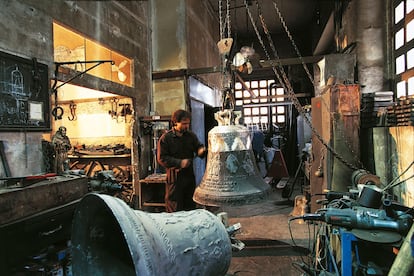 El taller de la Fonderia Pontificia Marinelli, en la localidad italiana de Agnone.