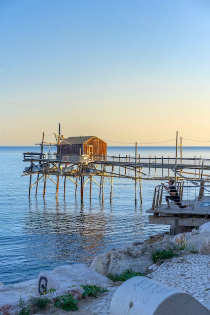 El 'trabucco' de la localidad de Termoli.