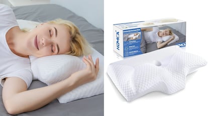 El modelo Homca es una de las almohadas cervicales más populares de la plataforma online de Amazon.