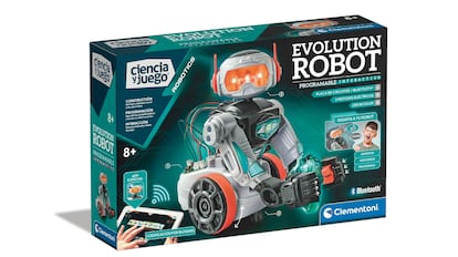 los mejores kits de robotica para niños: Clementoni Evolution dispone de 50 piezas para su montaje.