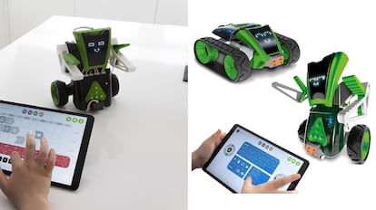 los mejores kits de robotica para niños: Xtream Bots Mazzy es un robot dos en uno que cuenta con más de 100 piezas.