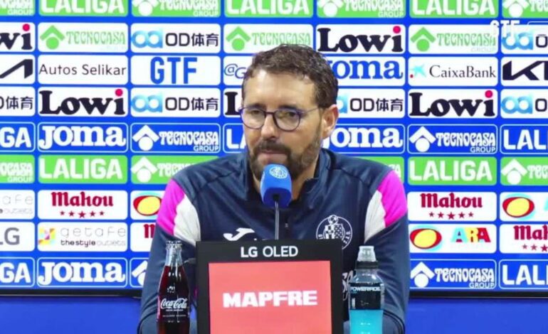 Getafe: Bordalás: “No puede ser que unos chicos del filial destaquen en el Bernabéu. Eso le toca a otros”