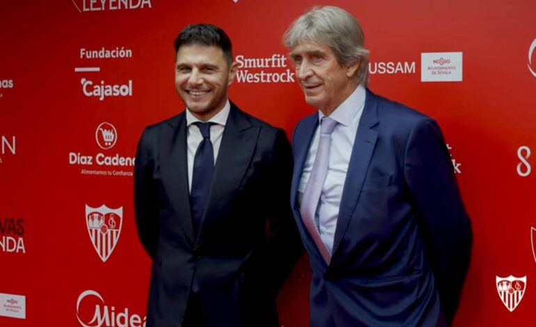 Pellegrini y Joaquín, presentes en el homenaje a Navas: «Estamos aquí por la admiración que le tenemos»