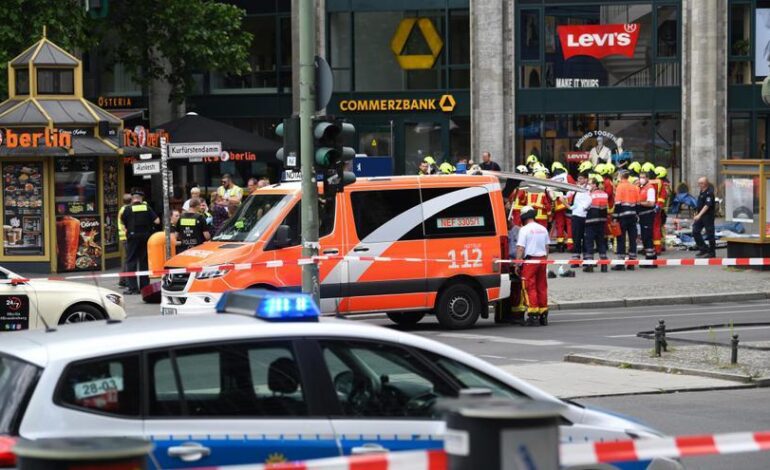 Varios heridos por un ataque con cuchillo en el oeste de Berlín