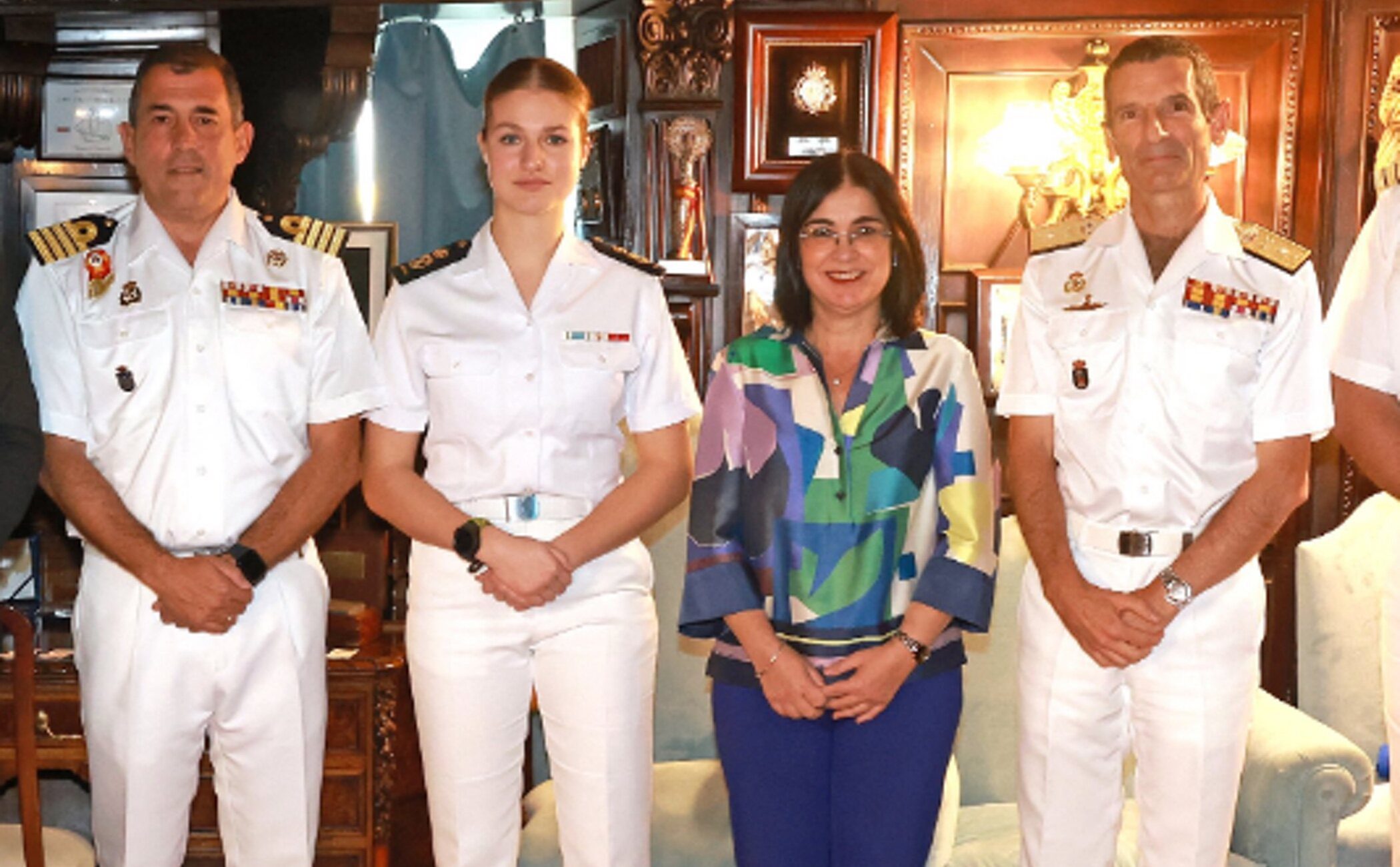 La lesión con la que la Princesa Leonor ha sorprendido en Las Palmas tras sus primeros días a bordo del Juan Sebastián de Elcano