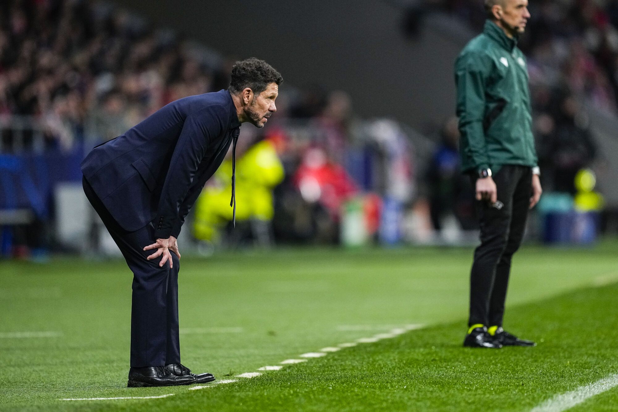 diego pablo "cholo" Simeone, entrenador del Atlético de Madrid, observa durante el partido de la fase MD7 de la Liga de Campeones de la UEFA 2024/25 entre el Atlético de Madrid y el Bayer 04 Leverkusen en el estadio Riyadh Air Metropolitano el 21 de enero de 2025 en Madrid, España. AFP7 21/01/2025 SÓLO PARA USO EN ESPAÑA. Oscar J. Barroso / AFP7 / Europa Press;2025;ESPAÑA;DEPORTE;ZSPORT;FÚTBOL;ZSOCCER;Atlético de Madrid v Bayer 04 Leverkusen - UEFA Champions League 2024/25 Fase Liga MD7;