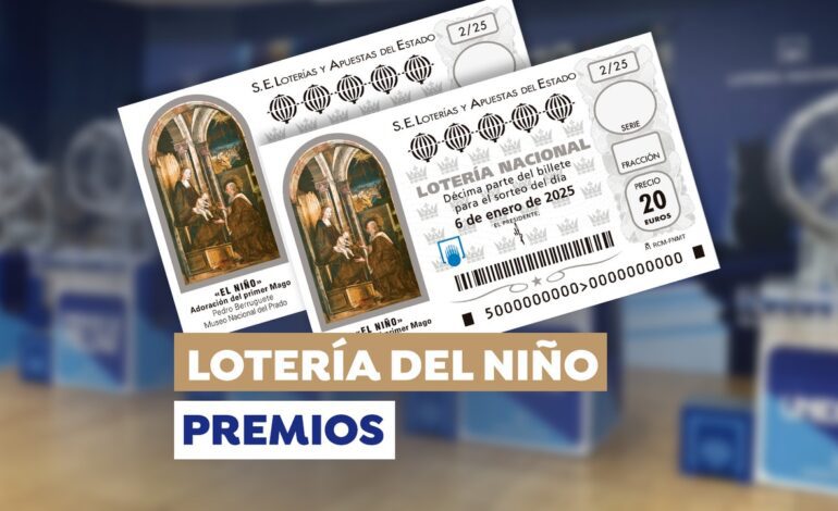 Premios que tienen reintegro en la Lotería del Niño 2025