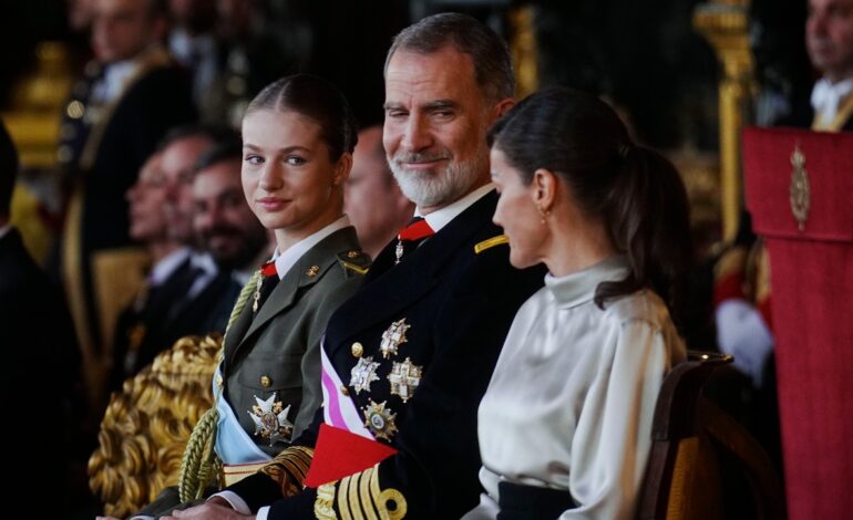 Sánchez y Felipe VI coinciden en el primer acto institucional del año