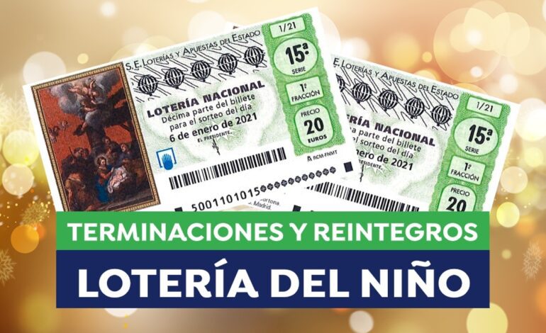 Reintegros y terminaciones premiadas en el sorteo de hoy