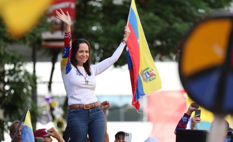 El equipo de campaña de María Corina Machado anuncia la liberación de la opositora venezolana