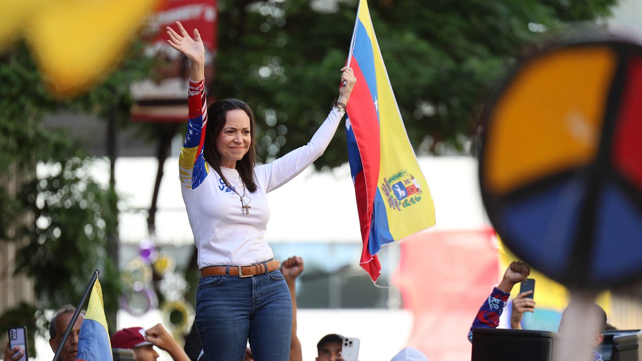 El equipo de campaña de María Corina Machado anuncia la liberación de la opositora venezolana