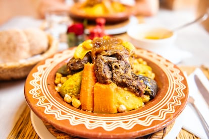 Un plato típico de la cocina marroquí.