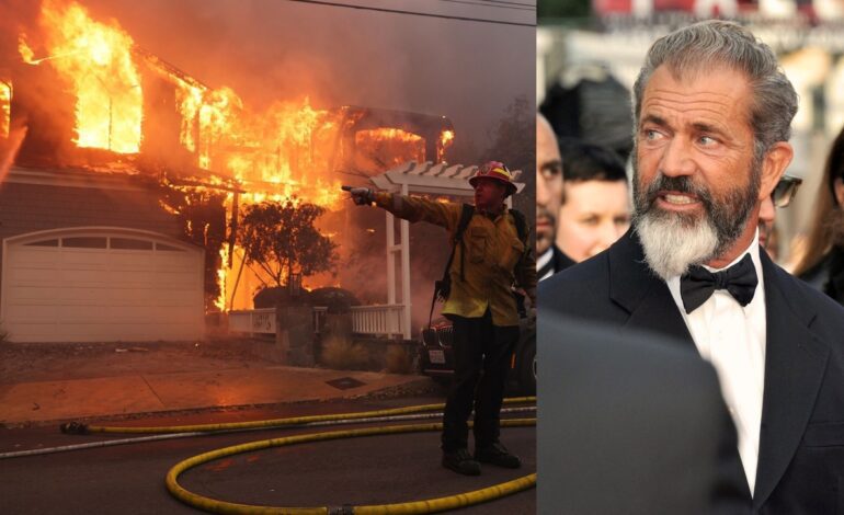 El mensaje de Mel Gibson sobre los incendios de Los Angeles tras ver su mansión arrasada por el fuego