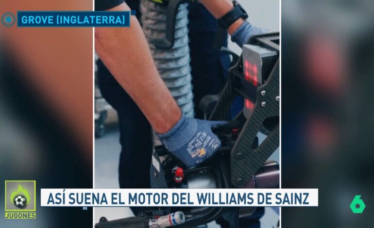 Williams 'arranca' por primera vez el motor del nuevo coche de Carlos Sainz