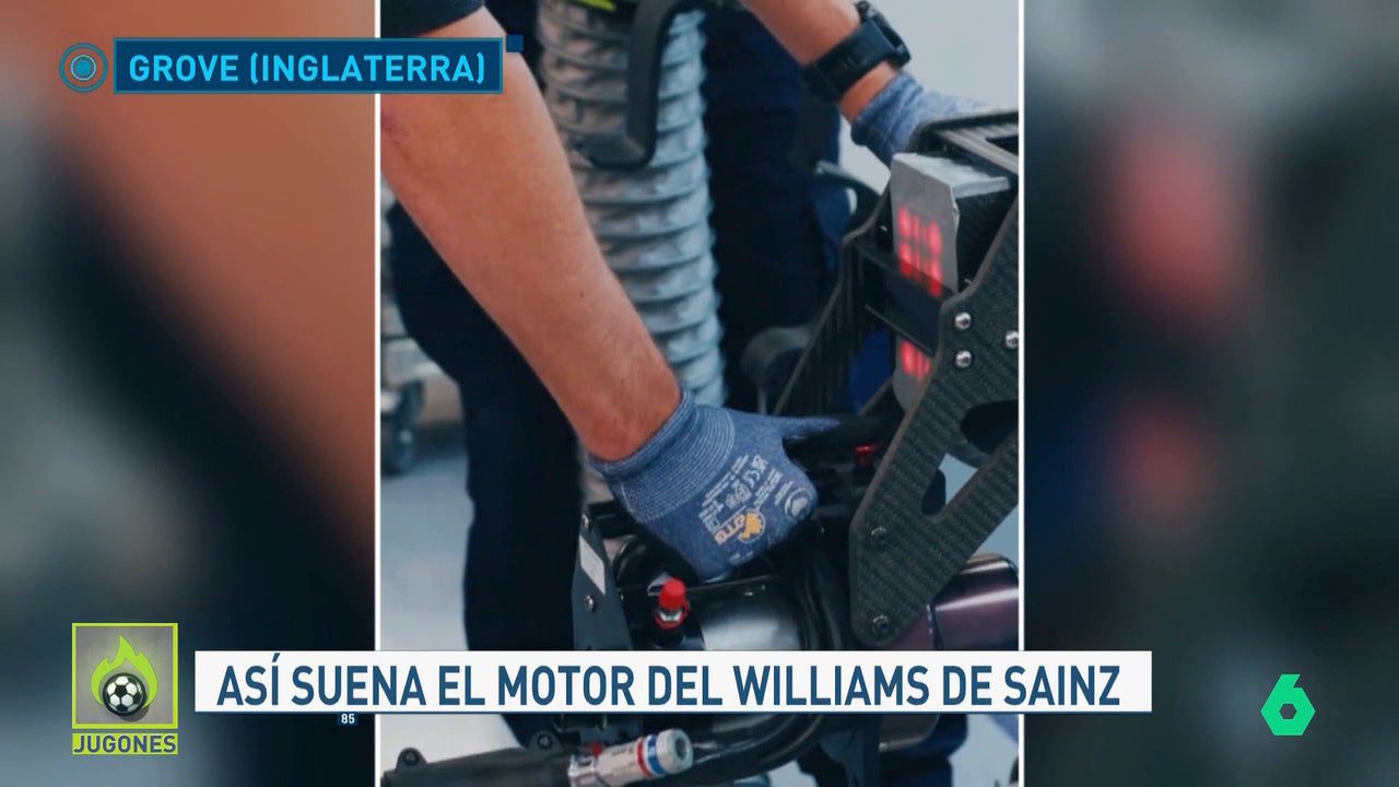 Williams 'arranca' por primera vez el motor del nuevo coche de Carlos Sainz