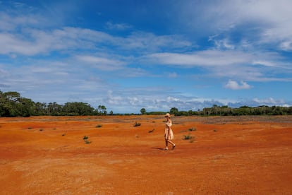 El Barreiro da Faneca, o “desierto rojo”, en la isla de Santa María (Azores). 