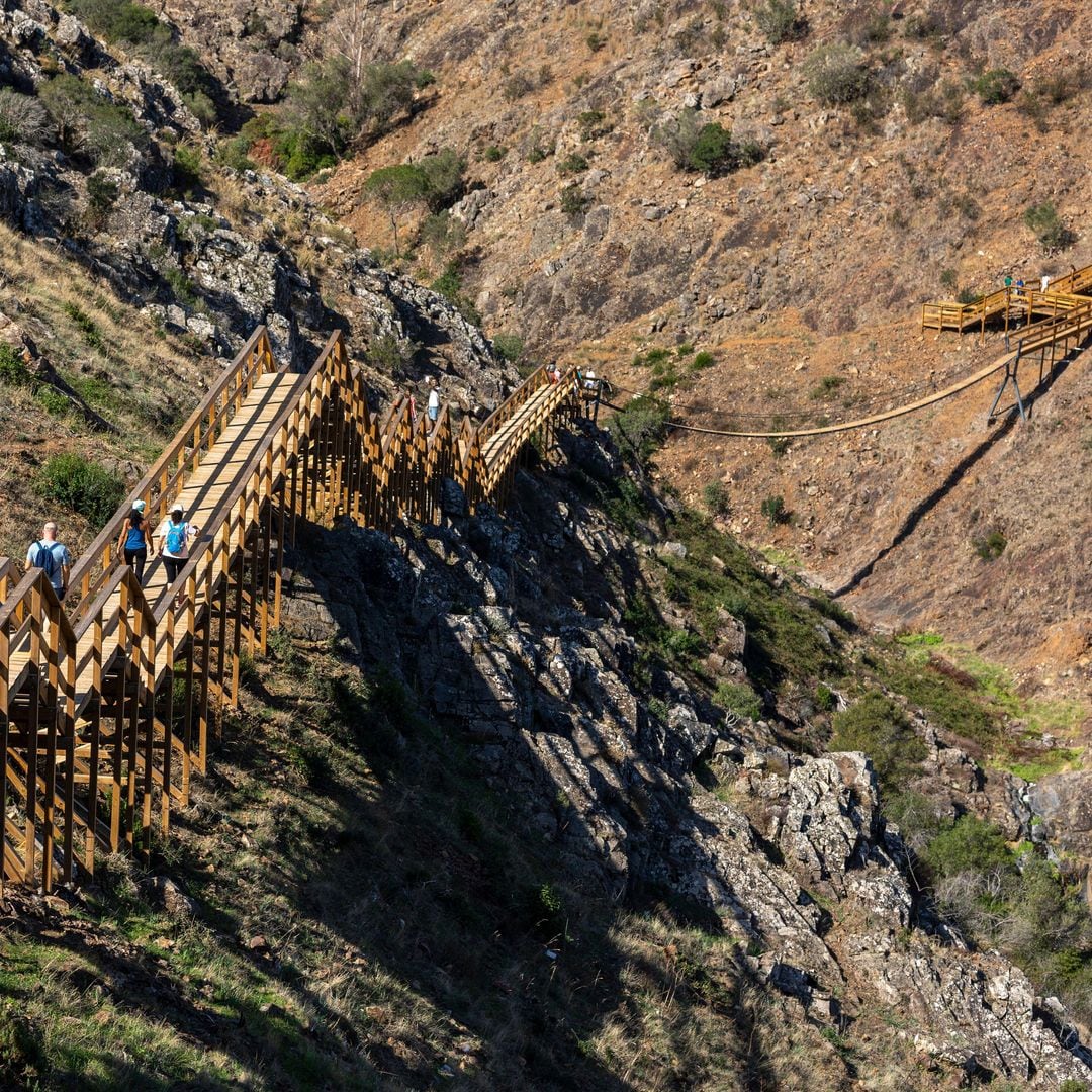 Pasarelas Alferce, barranco Demo, Algarve, Portugal