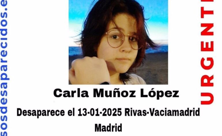 Se busca a Carla Muñoz, una niña de 15 años desaparecida en Rivas