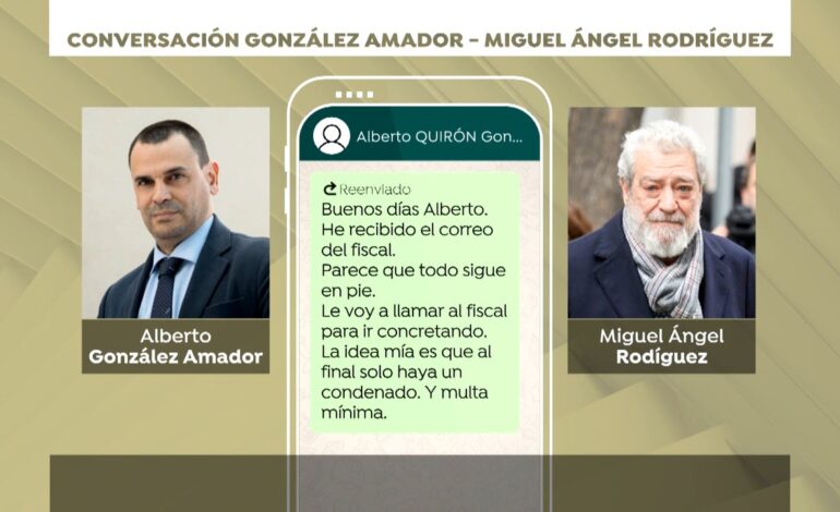 Miguel Ángel Rodríguez recibió la información que difundió directamente de la pareja de Ayuso