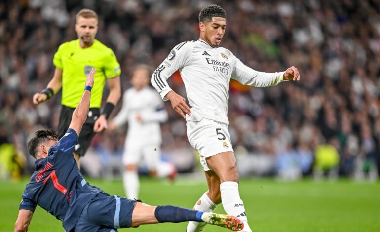 Real Madrid – Salzburgo: El precioso taconazo de Bellingham que dejó solo a Rodrygo