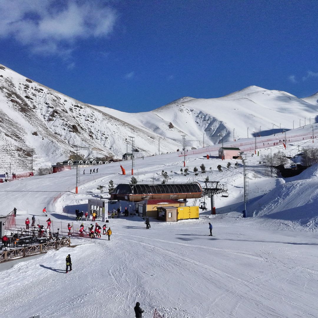 Centro de esquí Palandonken, Erzurum, Türkiye.