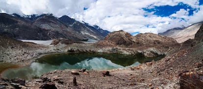 Lago Yarab Tso, en Ladakh.