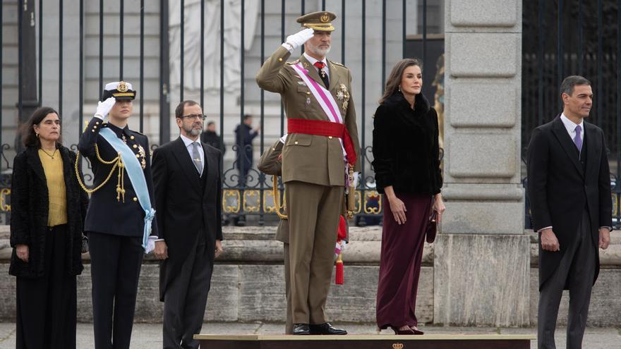 REYES PASCUA MILITAR | Los Reyes y la princesa Leonor presiden la Pascua Militar en el Palacio Real