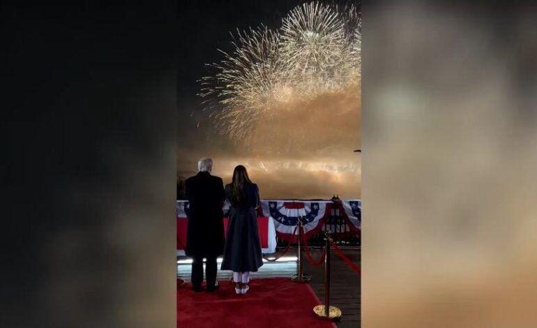 TRUMP PRESIDENTE EEUU | Trump y Melania celebran su regreso a la Casa Blanca con fuegos artificiales en Virginia