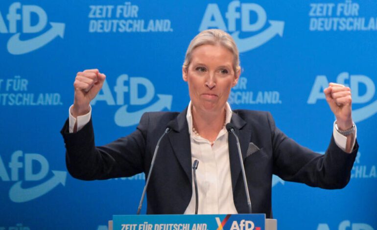 Alemania: la ultraderechista AfD elige a Alice Weidel como su candidata en medio de airadas protestas