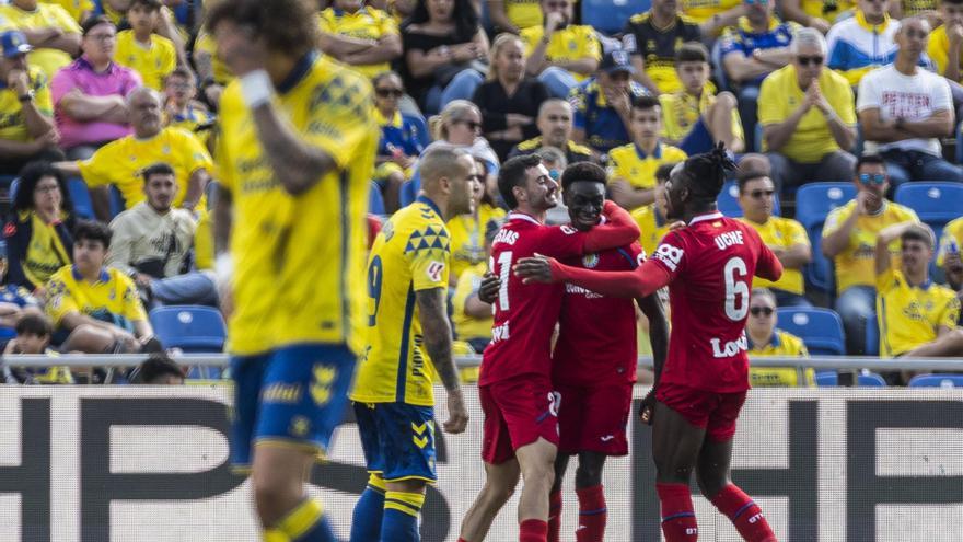 El 1-2 de Las Palmas en Las Palmas 1-2 Getafe de la jornada 19 de LaLiga EA Sports