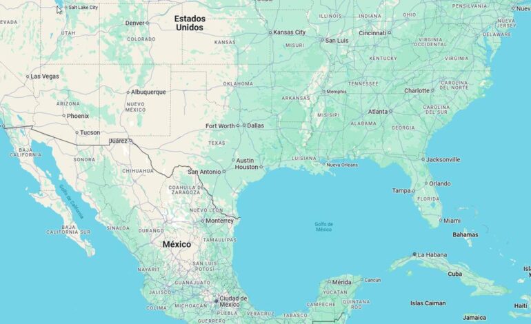 Google llamará ‘Golfo de América’ al Golfo de México siguiendo la idea de Trump