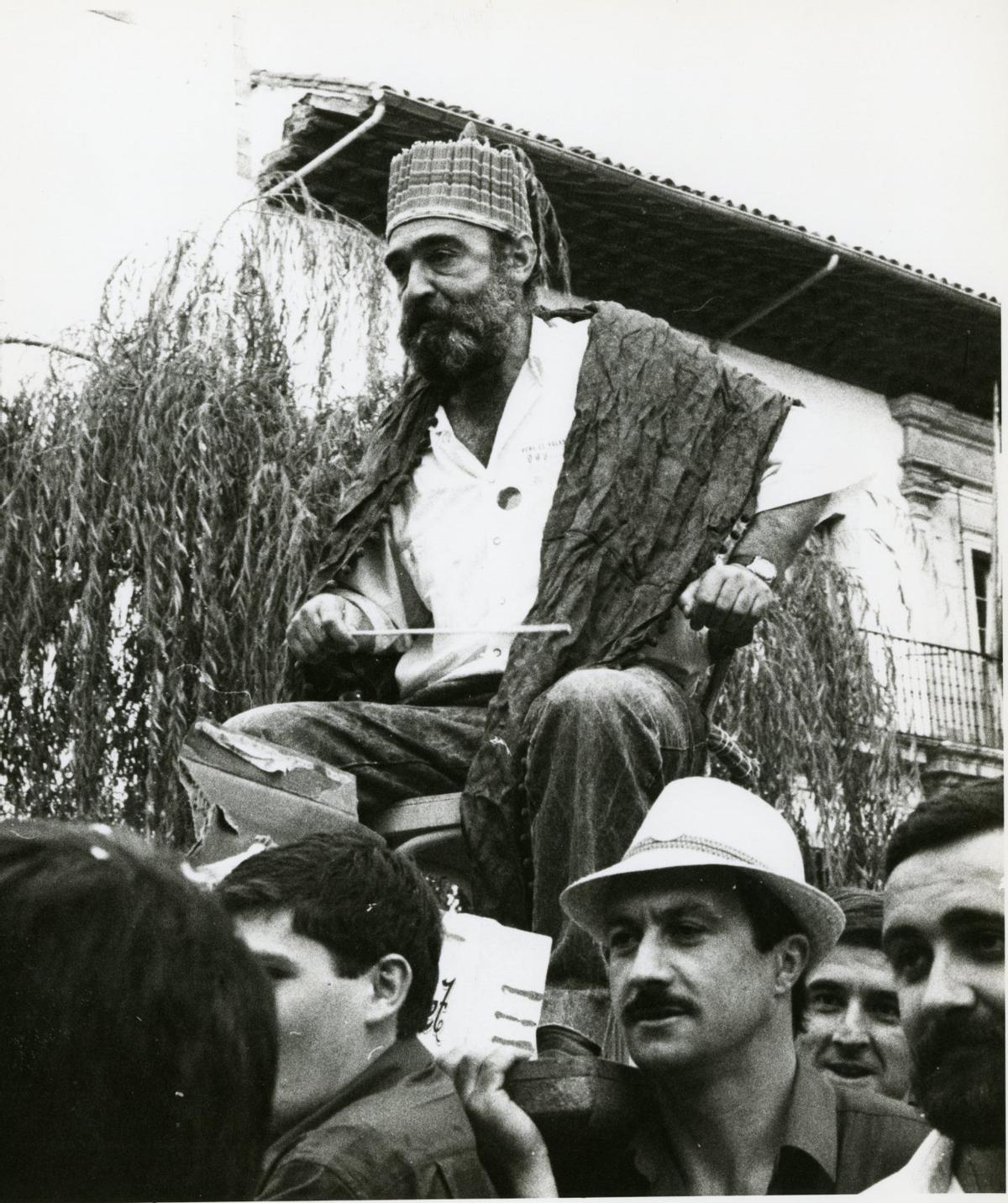 La procesión en los ochenta del siglo pasado.