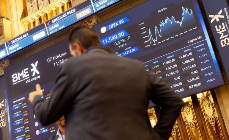 El Ibex 35 sube un 1,34% y reconquista los 11.800 puntos impulsado por los bancos y EEUU