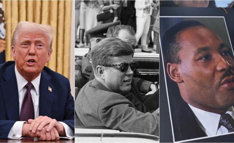 Trump ordena desclasificar archivos sobre los asesinatos de Kennedy y Martin Luther King Jr.